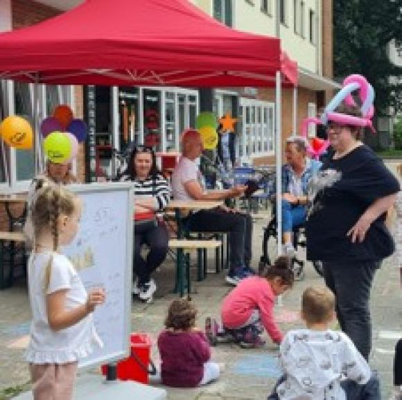 Kinderaktionen beim Nachbarschaftsfest