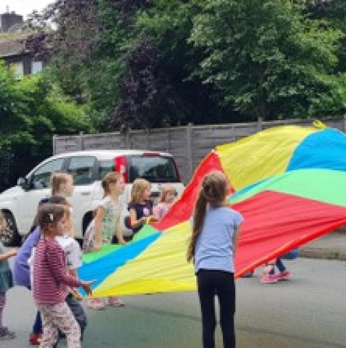 Kinderaktionen beim Nachbarschaftsfest