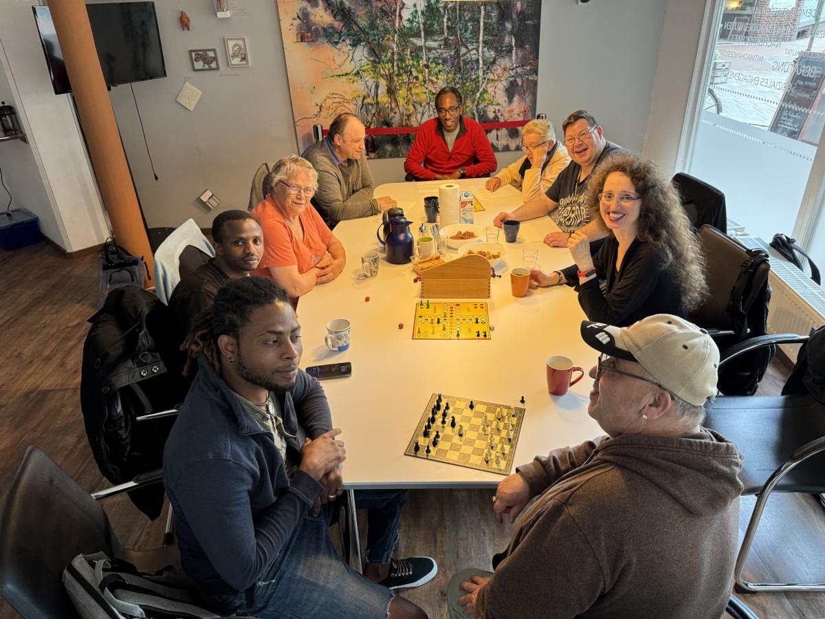 Treffen des internationalen Sprachcafés