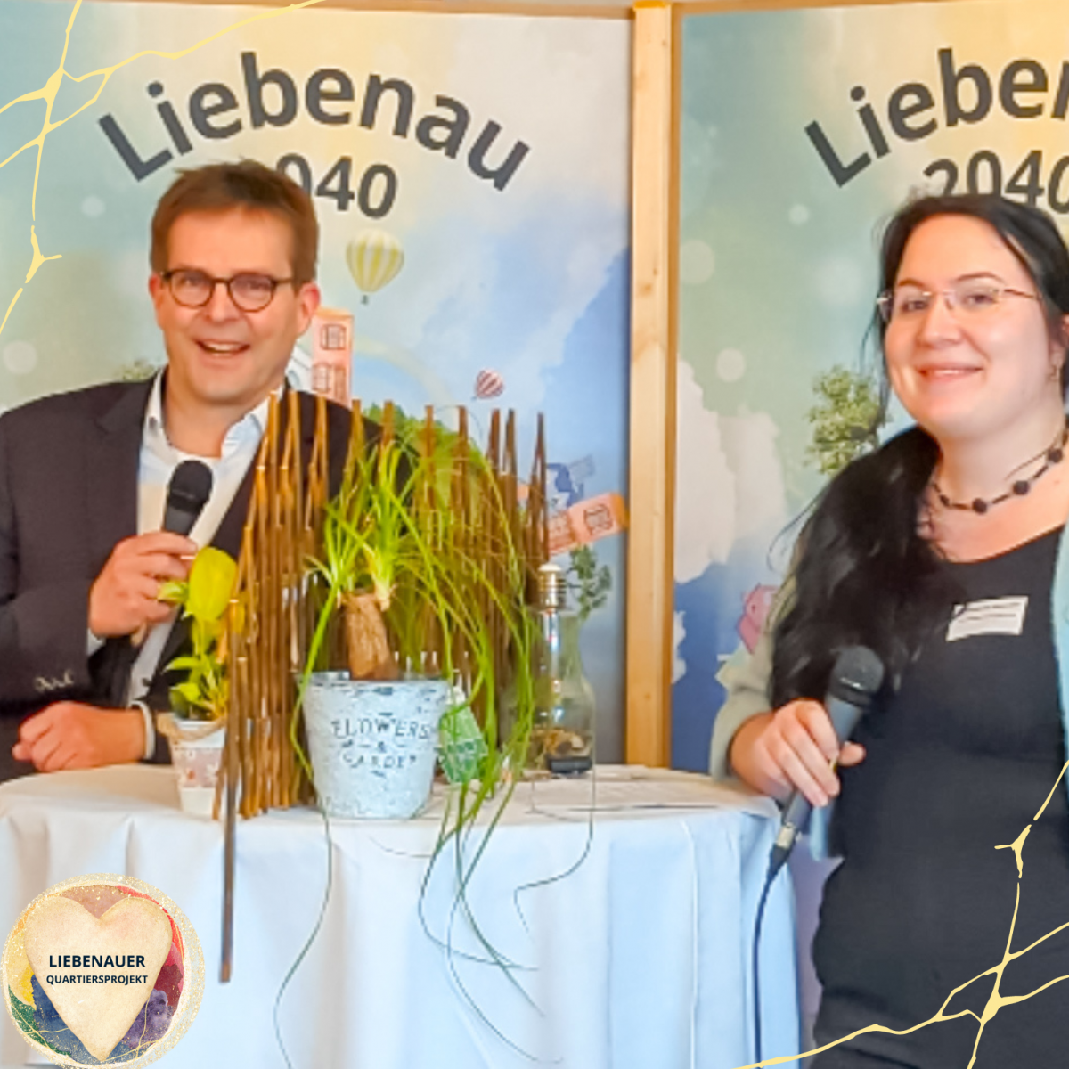 Lutz Hoffmann, Erster Kreisrat Landkreis Nienburg, trifft liebenauer Neubürgerin